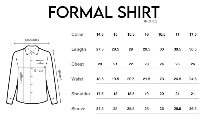 Standard Sizing Guide