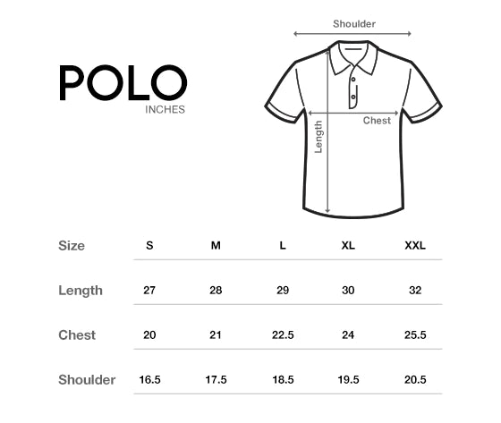 Polo sweater store size chart