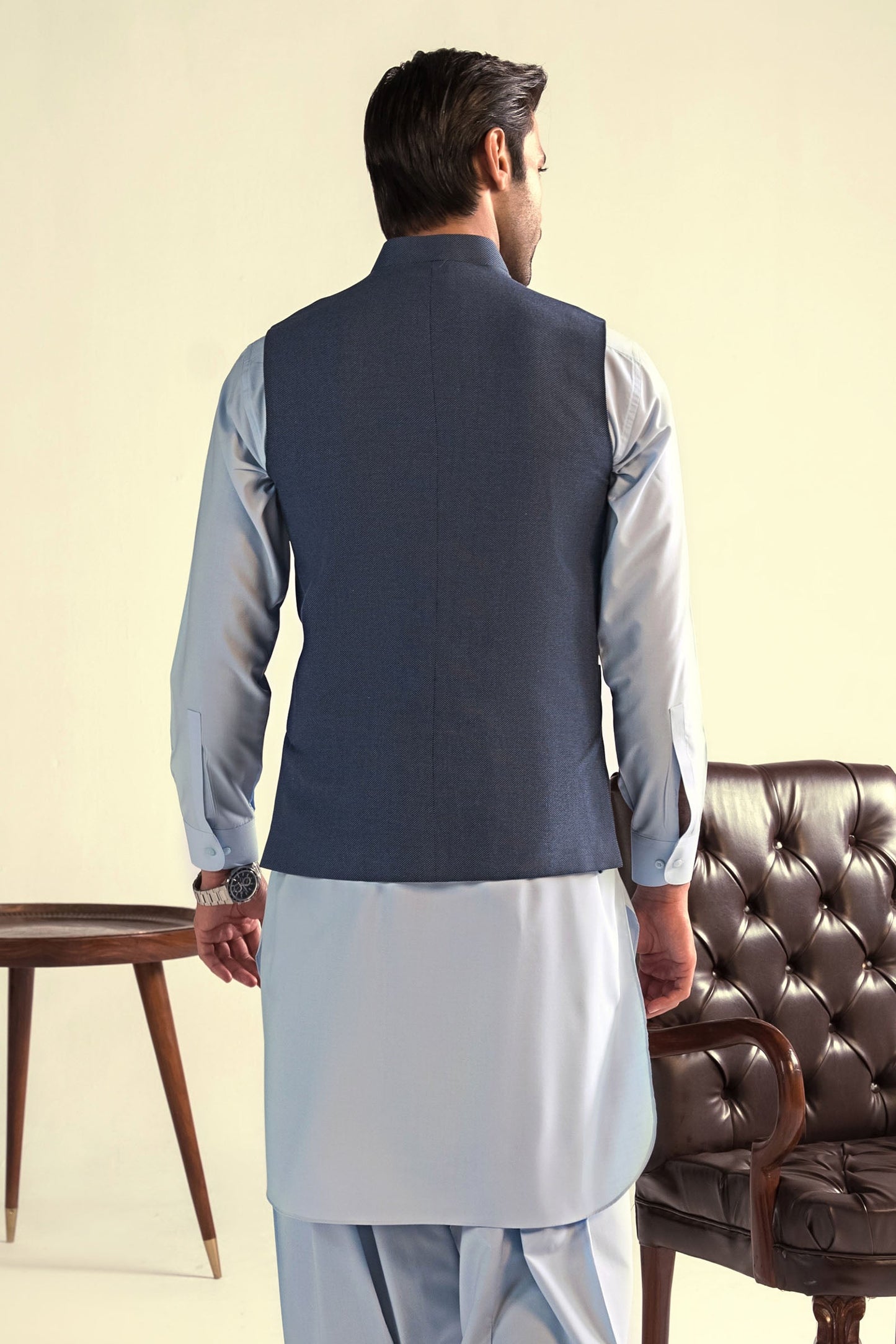 Takhleeq Blue Waist Coat WCT3