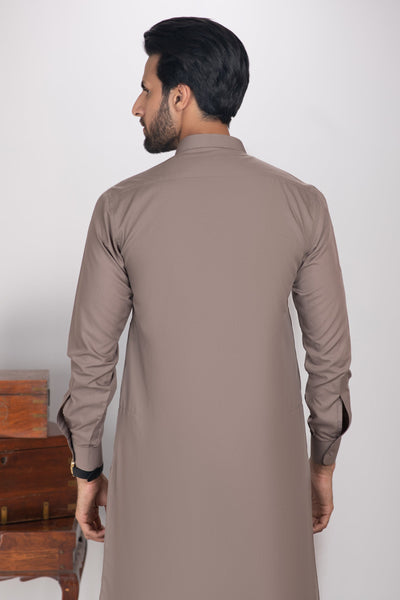 BROWN SHALWAR SUIT-RAISHAM
