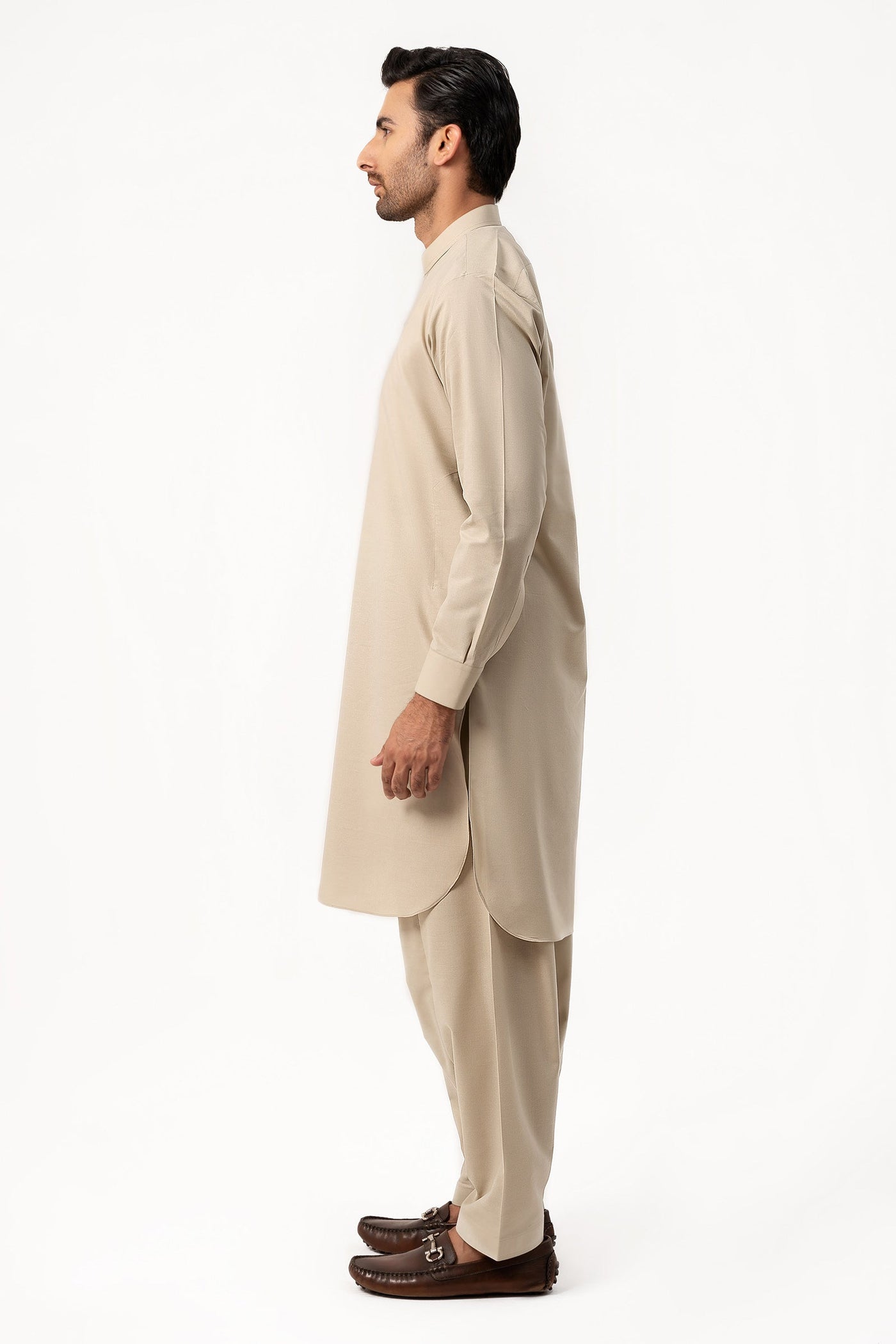 Light Brown - Wash & Wear Shalwar Kameez
