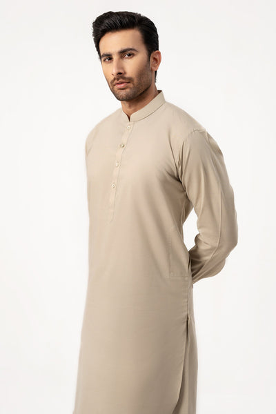 Light Brown - Wash & Wear Shalwar Kameez