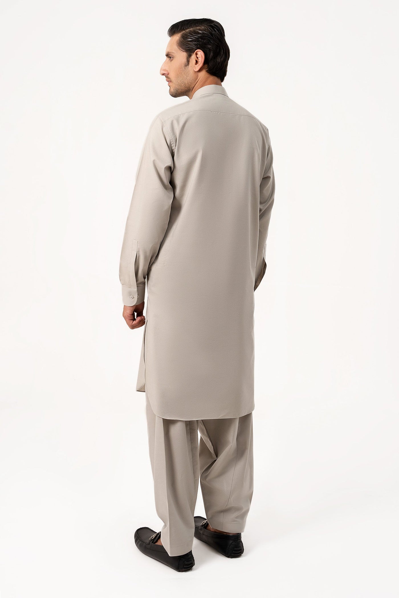 Light Grey - Wash & Wear Shalwar Kameez
