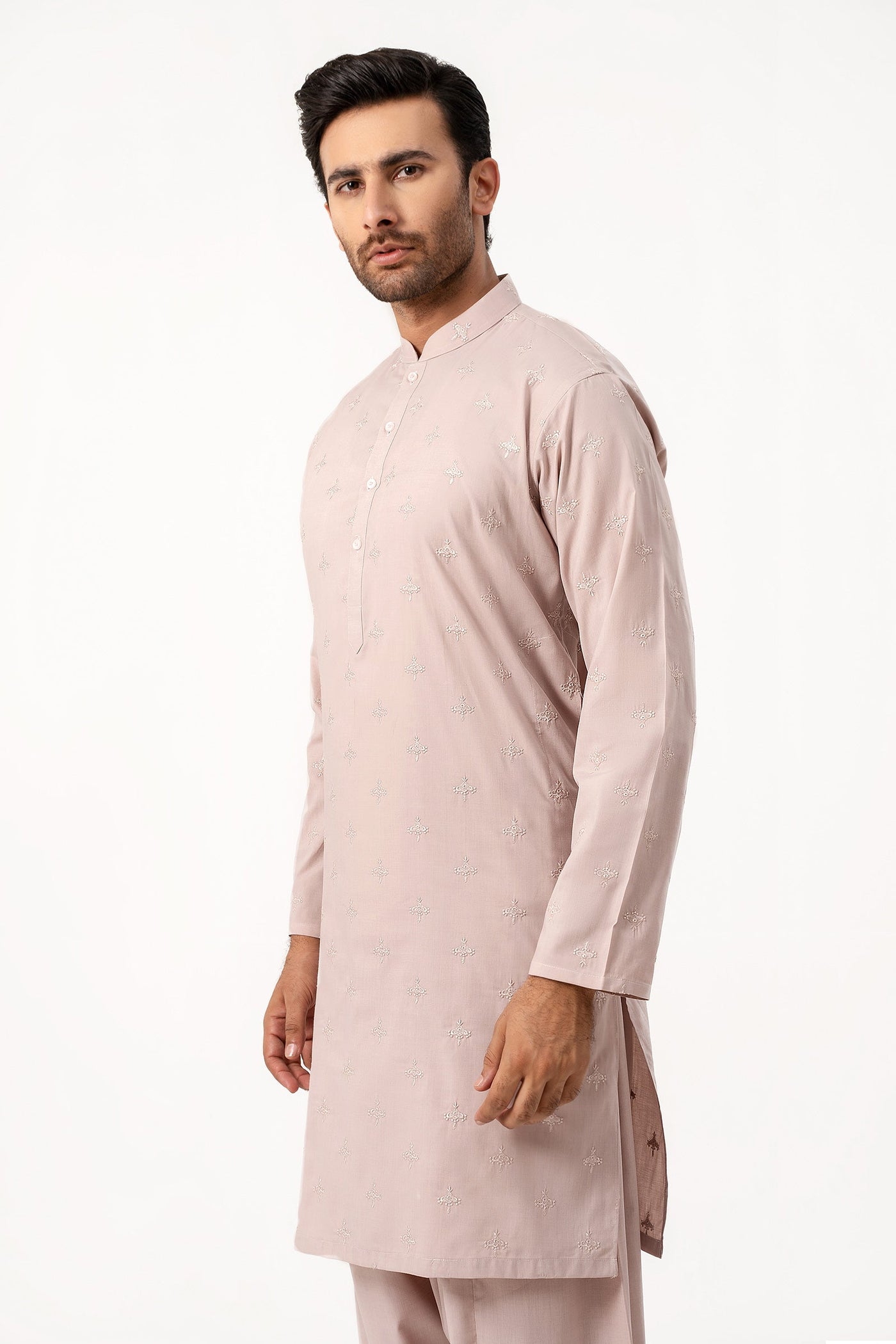 Peach - Embroidered Shalwar Kameez - 2991