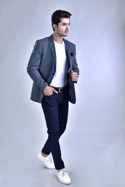 Mid Grey Tweed Casual Coat